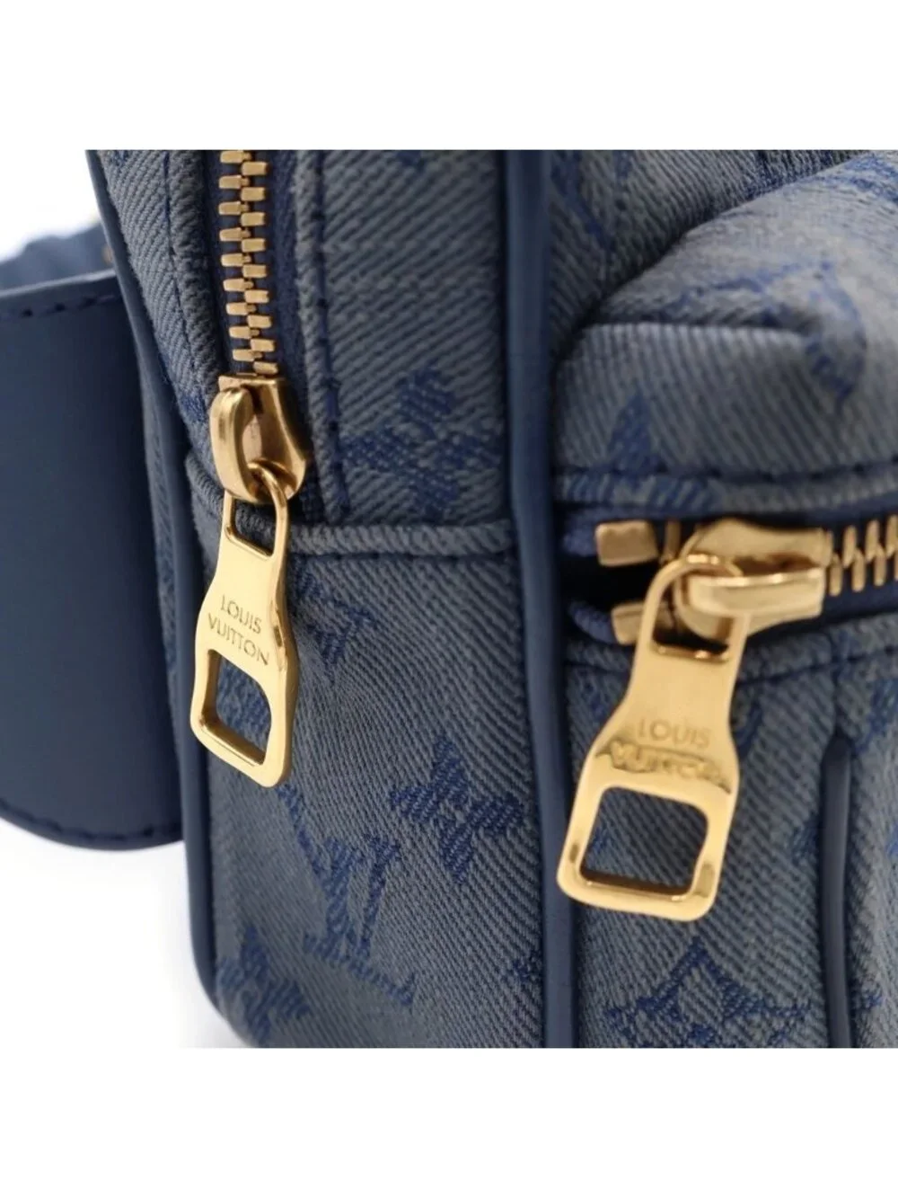 Louis Vuitton Bum Bag Outdoor Monogram Denim Navy Blue